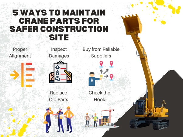 5 Ways to Maintain Crane Parts for Safer Construction Site